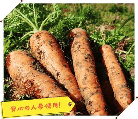 安心の人参使用！