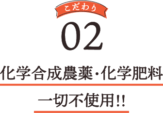 化学合成農薬・化学肥料一切不使用!!